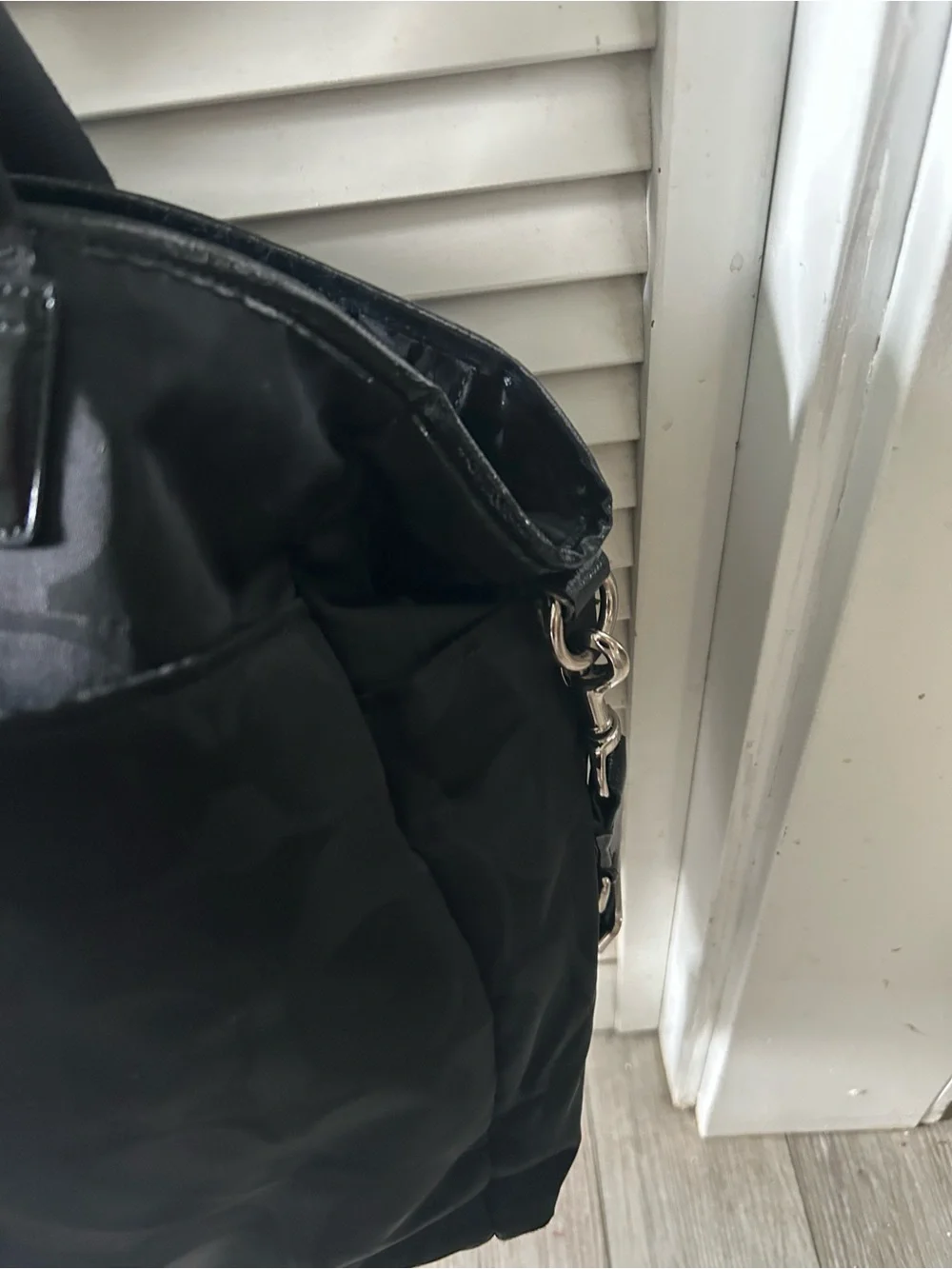 Coach Black Signature Nylon Laptop Tote